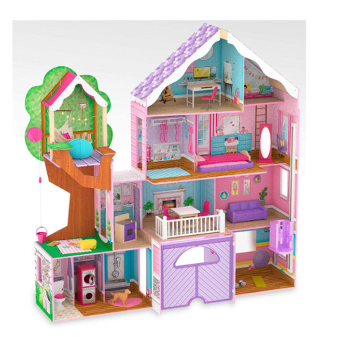 Kidkraft Treehouse Retreat Mansion Dollhouse Girls Kids Play Doll Wooden Toy Lights Sound