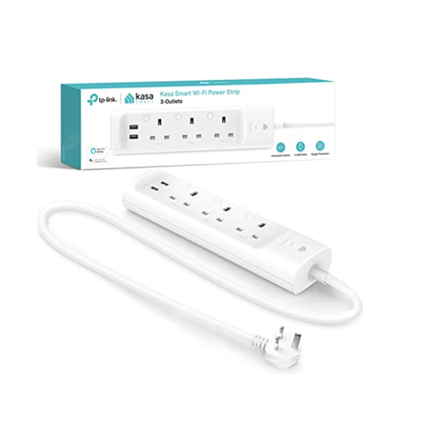 TP-Link Kasa WiFi Power Strip 3 outlets with 2 USB Ports, No Hub Required(KP303)