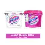 Vanish Gold Fabric Stain Remover Oxi Action Powder Whites, 2.4Kg +Vanish Oxi Action New Multi-Power Fabric Stain Remover Powder , 2.4Kg