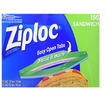Ziploc Sandwich Bags (150 bags ) Clear